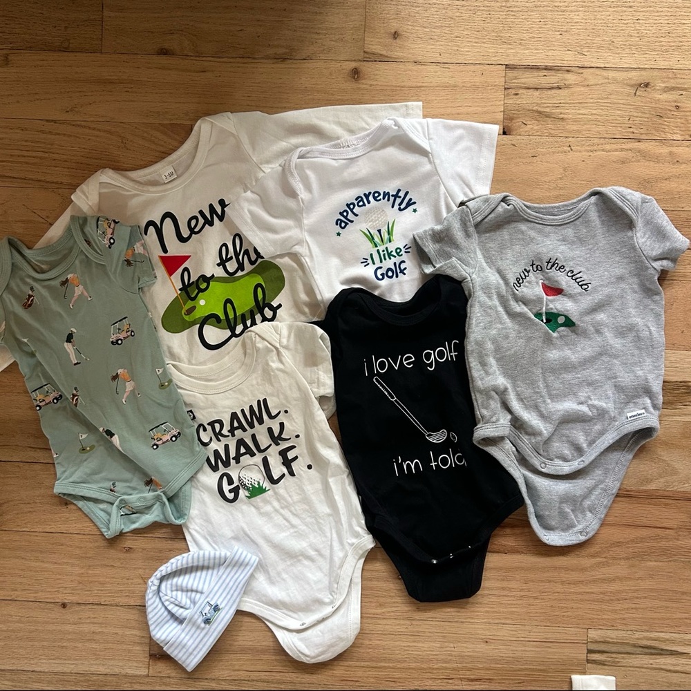 Golf baby clothing set